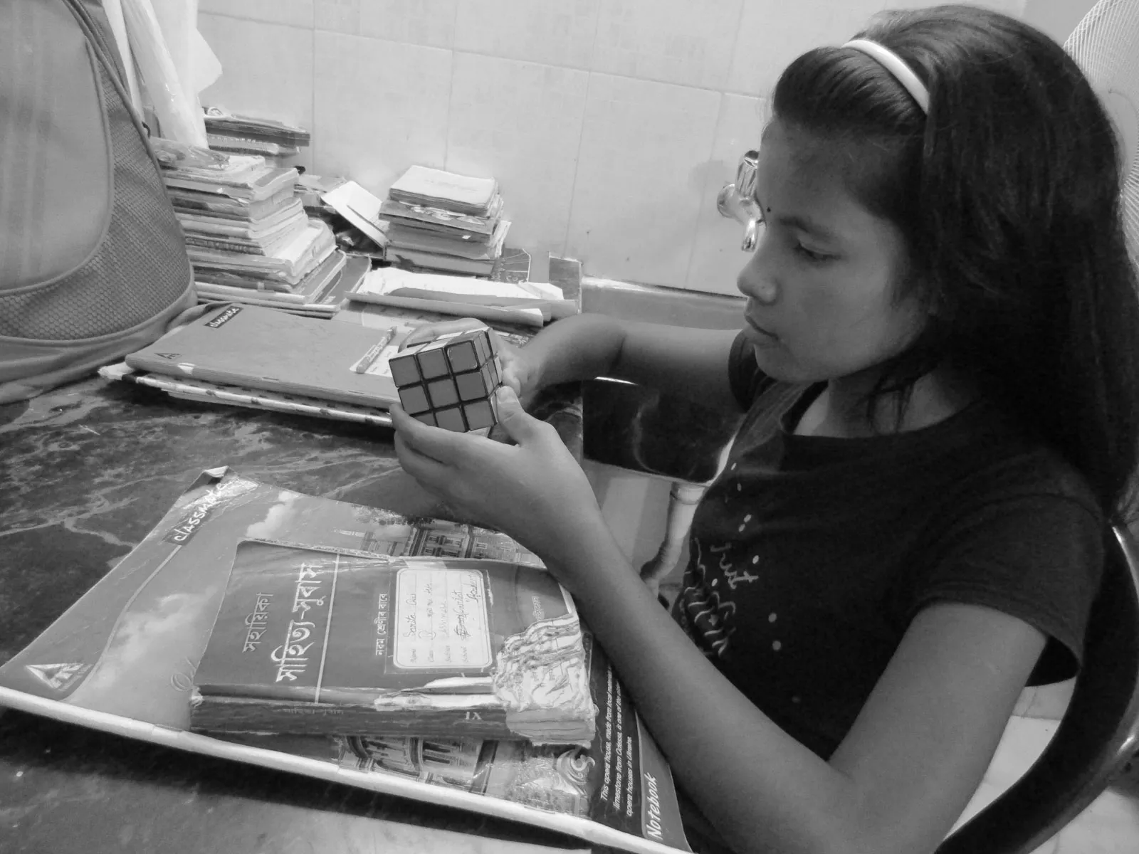 A graduate at work
